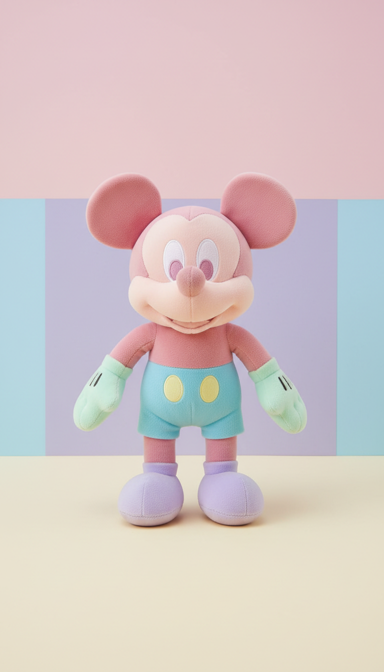 Mickey Mouse Pastel Plush Toy