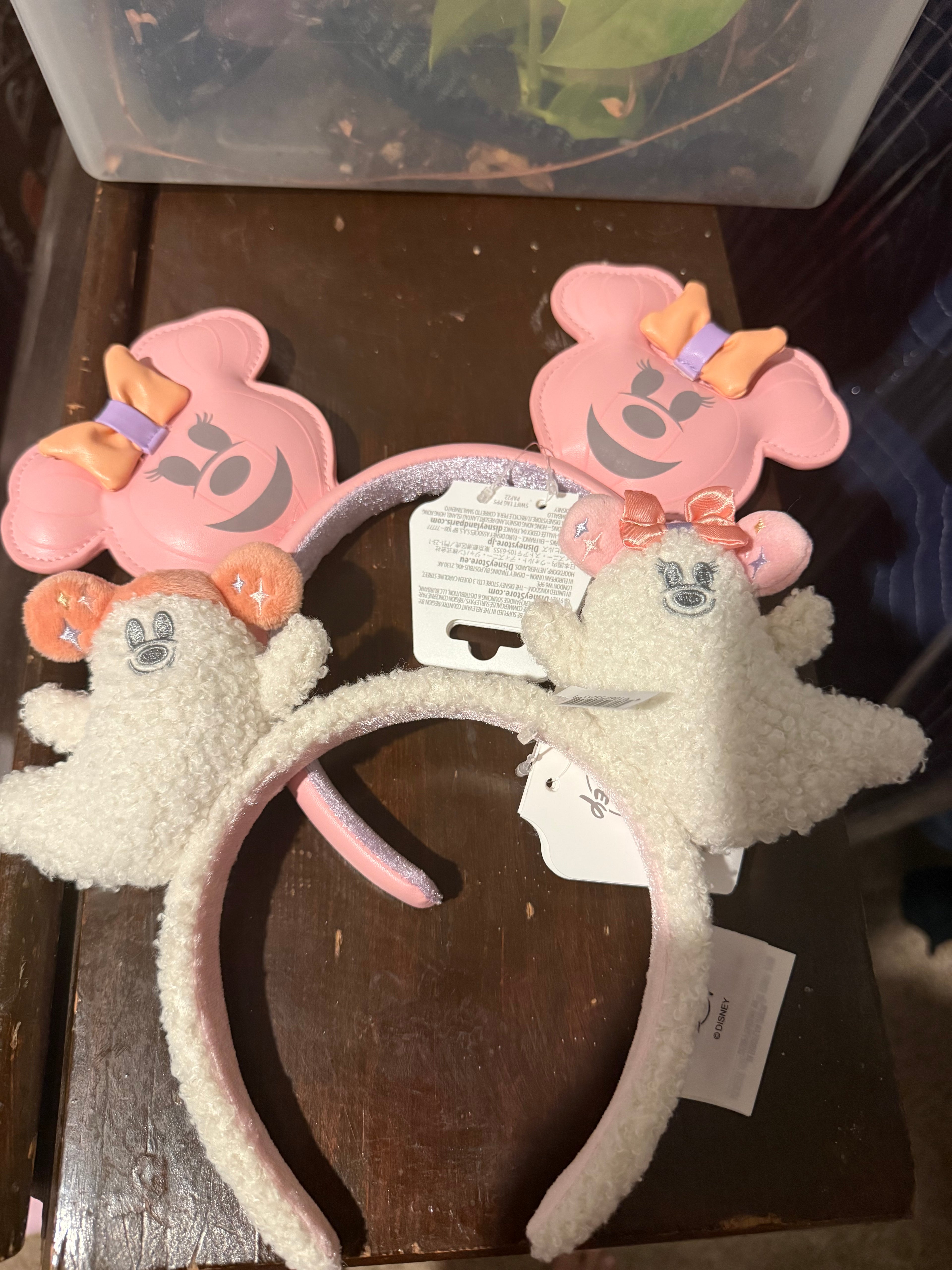 Disney Pink Ghost Mickey Ears