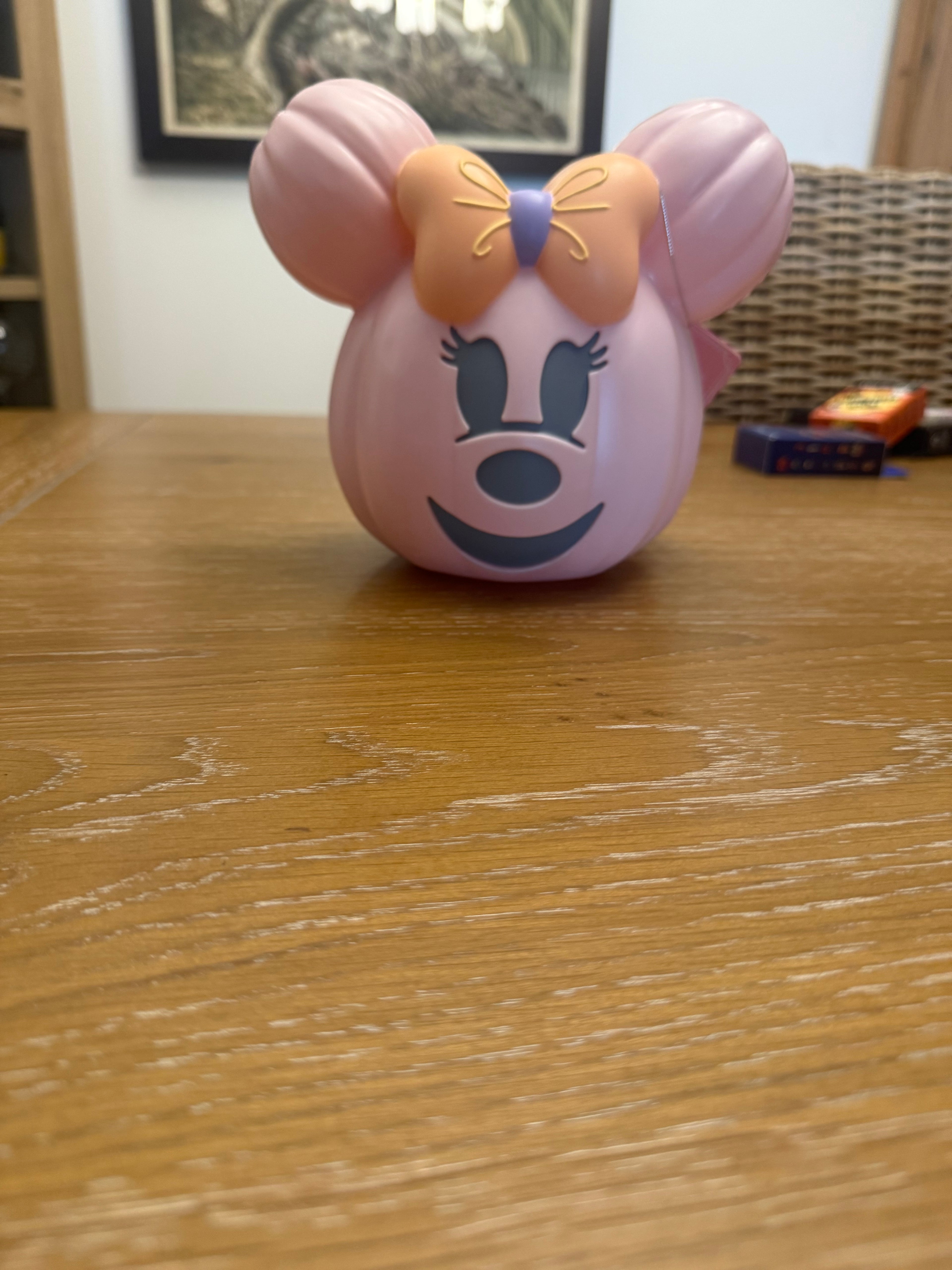 Pink Ghost Light Up Pumpkin