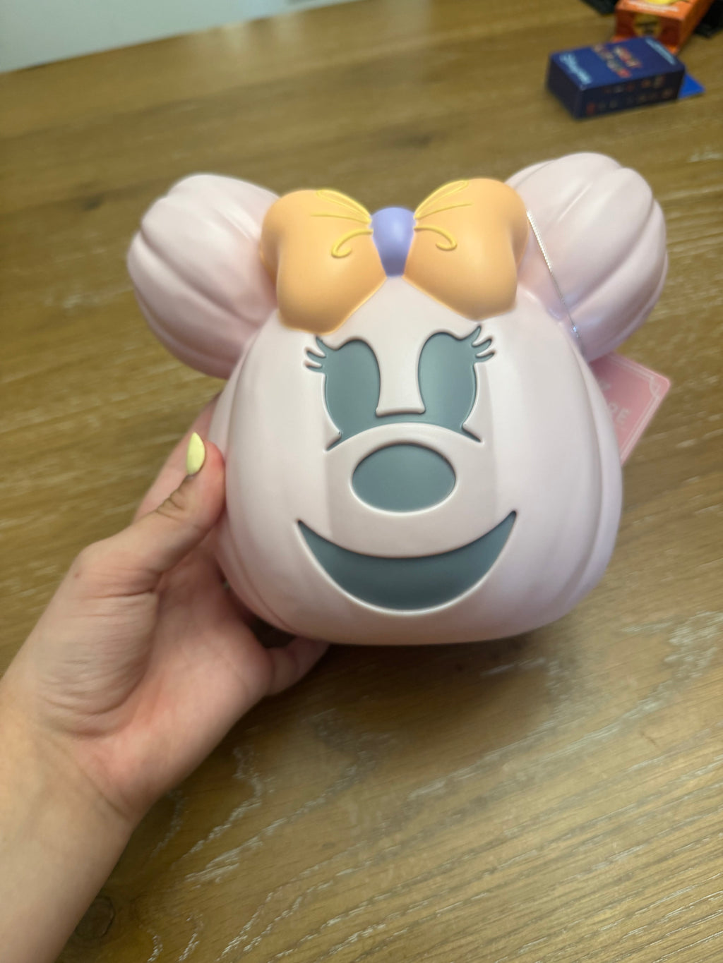 Pink Ghost Light Up Pumpkin