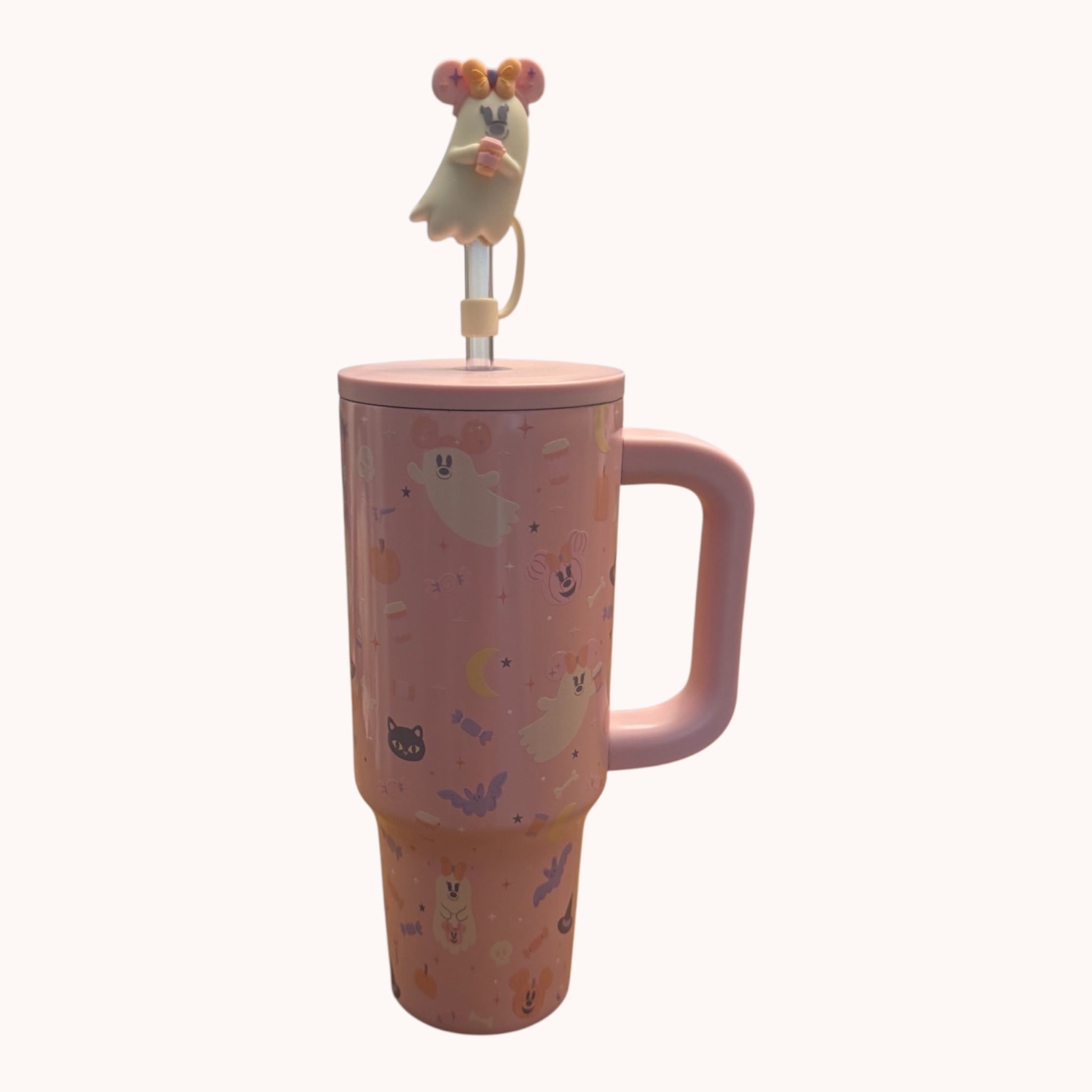 Pink Ghost Halloween Tumbler